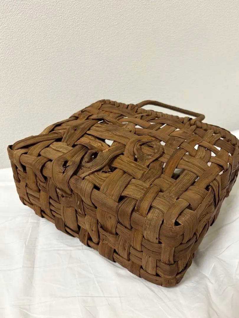 ミ*ー様 格安スタート❗️ 純国産 山葡萄 かごバッグ 新品未使用 かご 籠 山