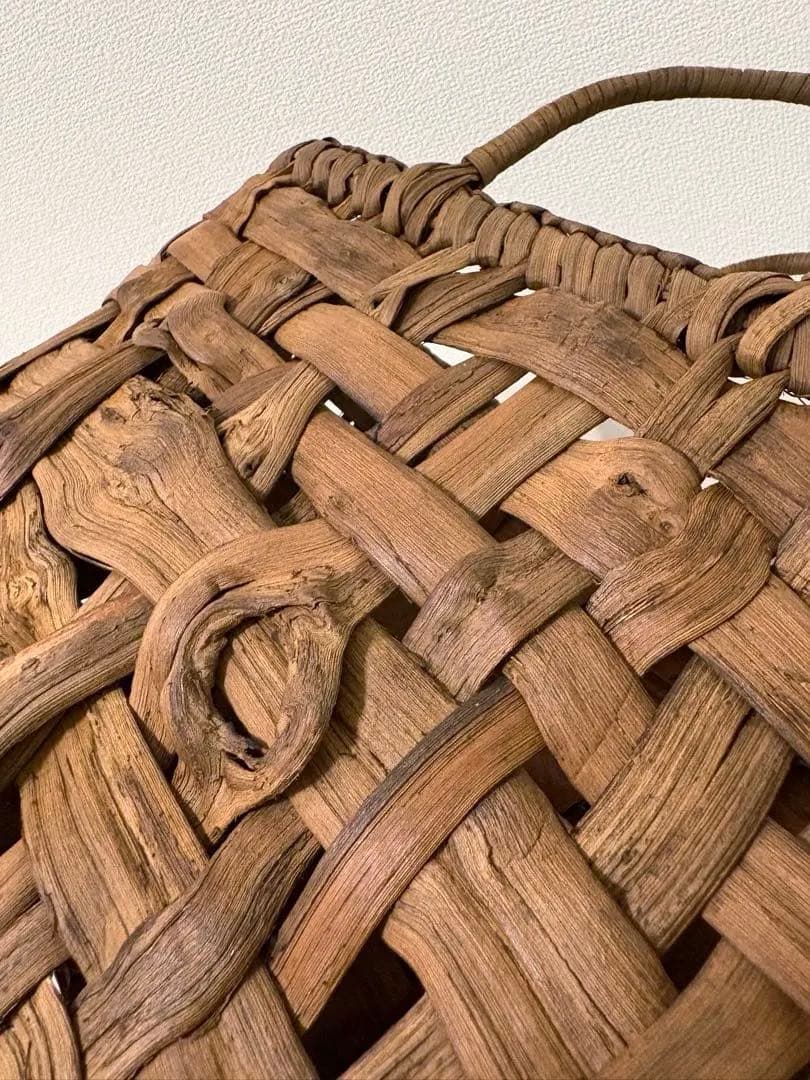 ミ*ー様 格安スタート❗️ 純国産 山葡萄 かごバッグ 新品未使用 かご 籠 山