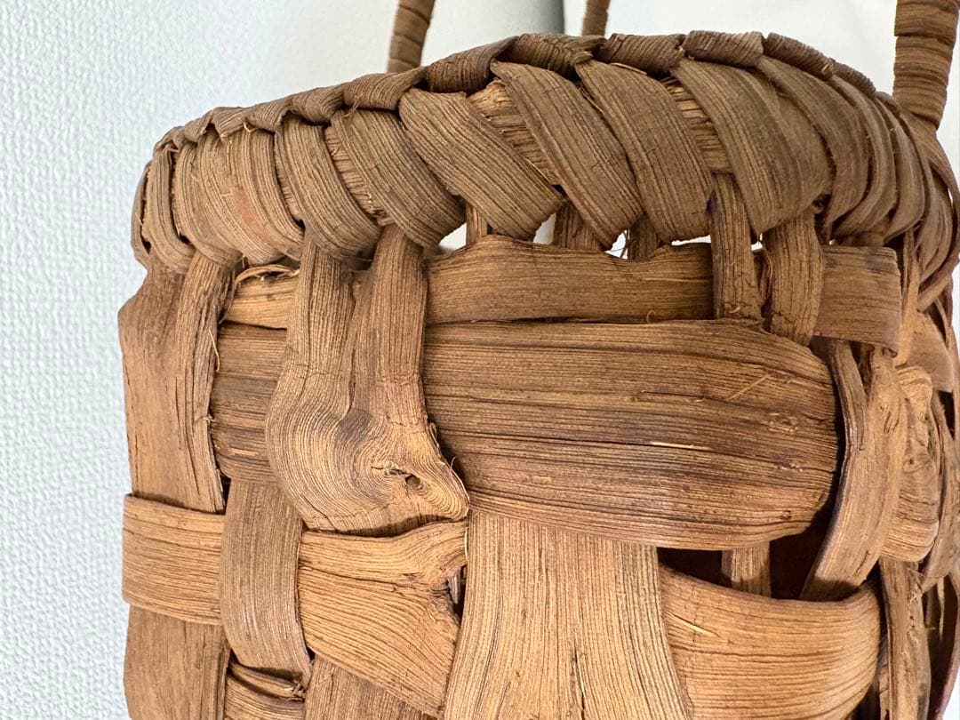 ミ*ー様 格安スタート❗️ 純国産 山葡萄 かごバッグ 新品未使用 かご 籠 山