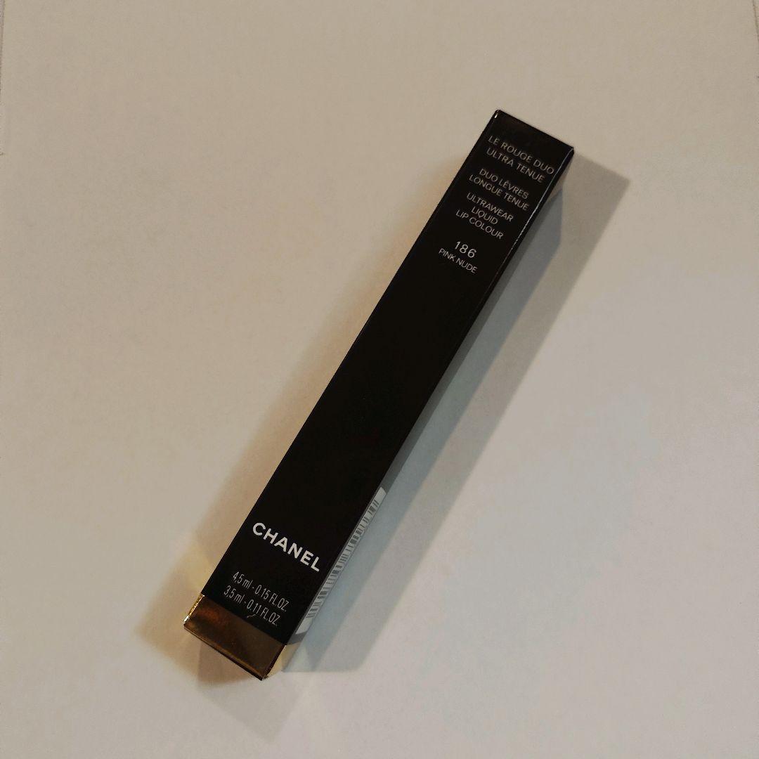 CHANEL ルルージュ デュオウルトラトゥニュ 186 ピンク ヌード