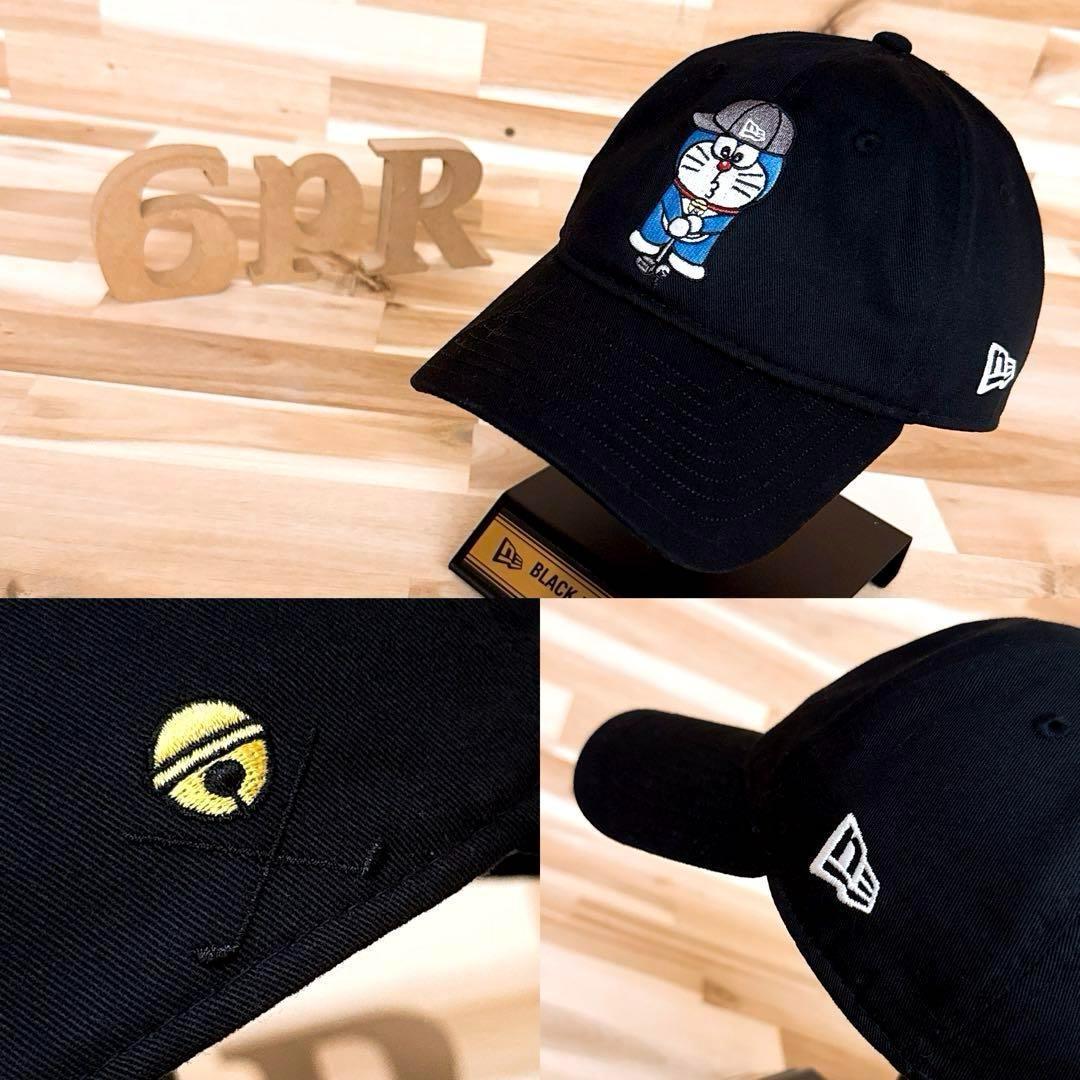 レア【ニューエラ×ドラえもん】限定コラボ ゴルフ キャップ マグネット搭載 黒