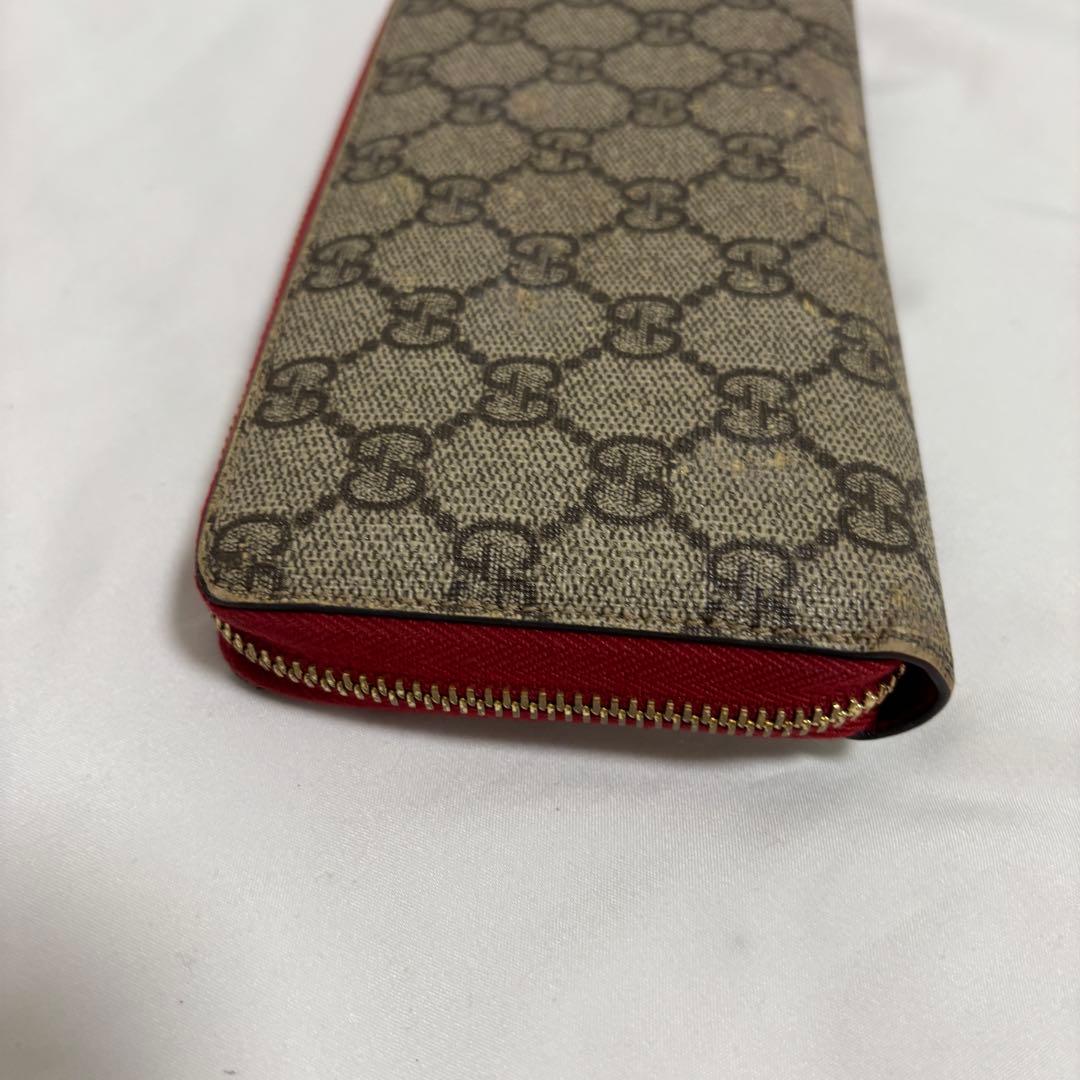グッチ GGスプリーム ハート スネーク ラウンドファスナー長財布 456863