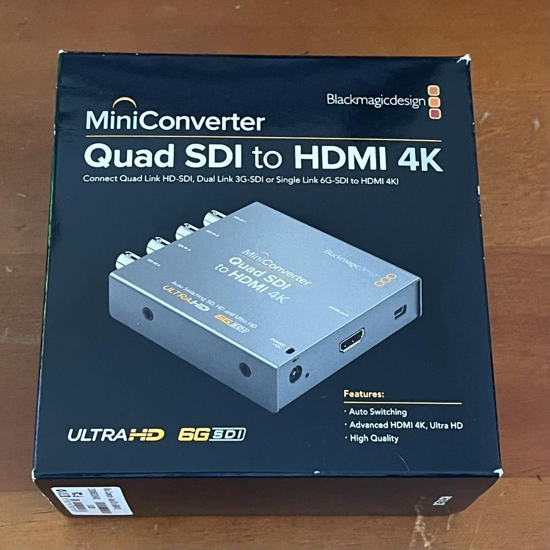 その他 Mini Converter Quad SDI to HDMI 4K