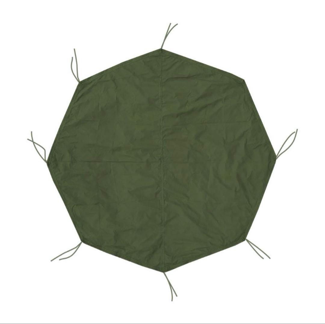 軍幕テントキャンプ　未使用　Military Ground Sheet 八角形