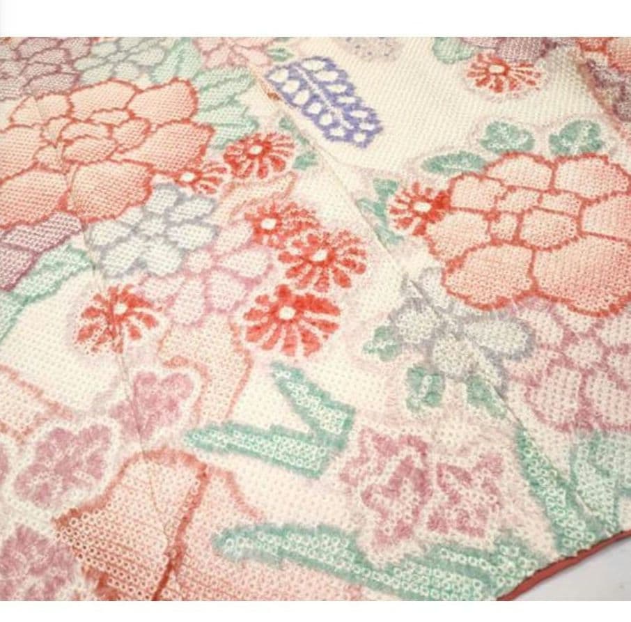 七五三 7歳 十三参り 総絞り 本絹