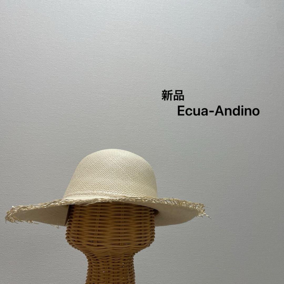 新品 エクアアンディーノハット 麦わら帽子 パナマハット ボーラーハット