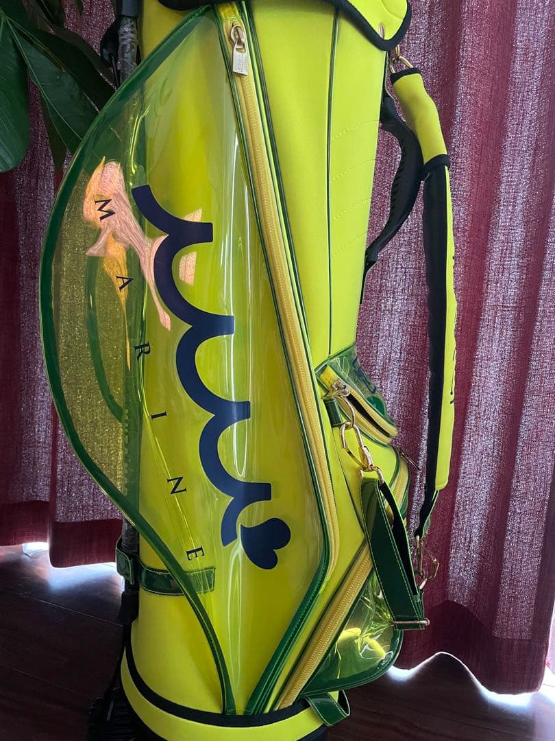 ムータマリン　キャディバッグ ネオンイエロー