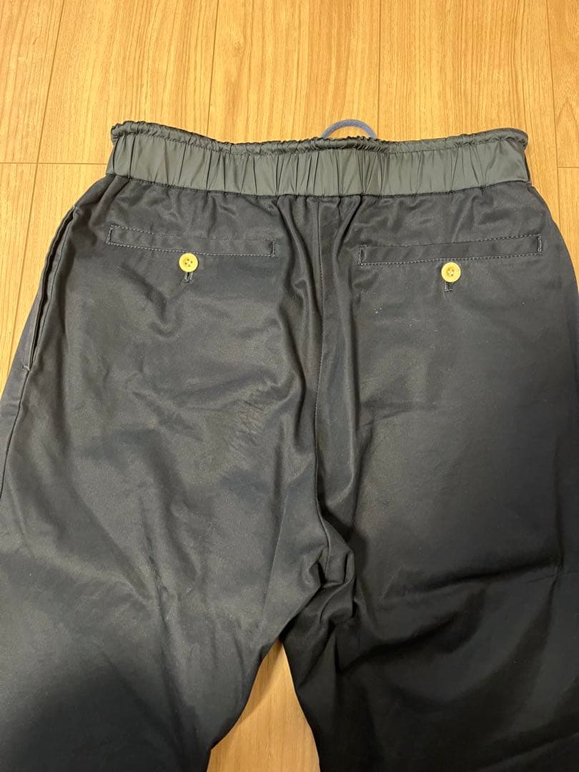 【美品】Sacai サカイ ドローコード付リブパンツディープネイビー サイズ1