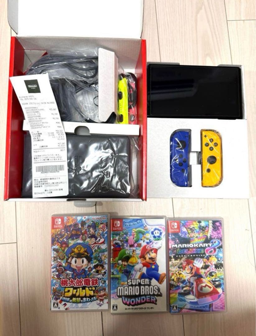 めろん　Nintendo SWITCH有機ELモデル+ソフト3本セット