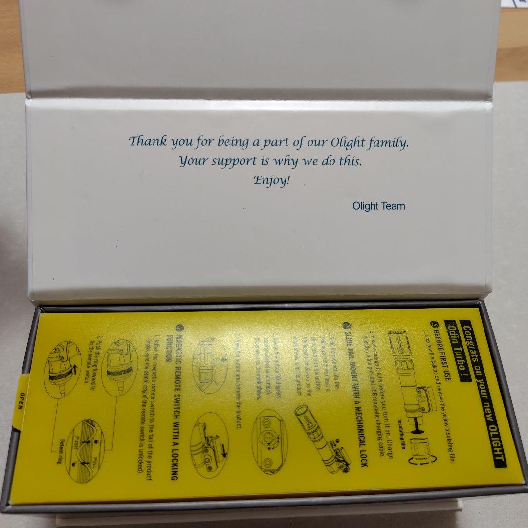 olight odin turbo LEPライト　予備電池、おまけ付き