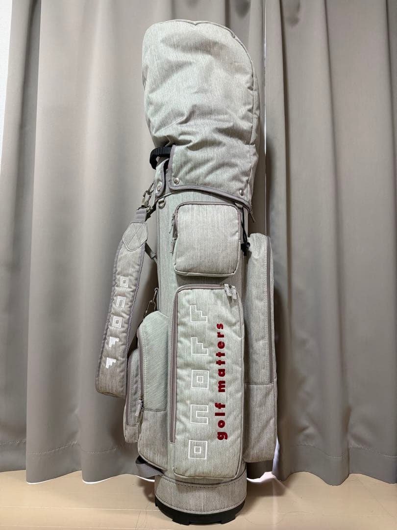 NR2002 専用 onoff ゴルフバッグ・キャディバッグ ベージュ