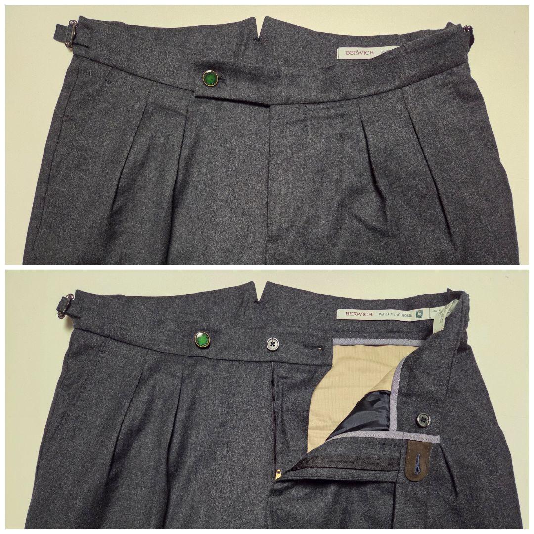 【美品】ベルウィッチ　hankyu scotch　REDA製　濃灰　46　秋冬