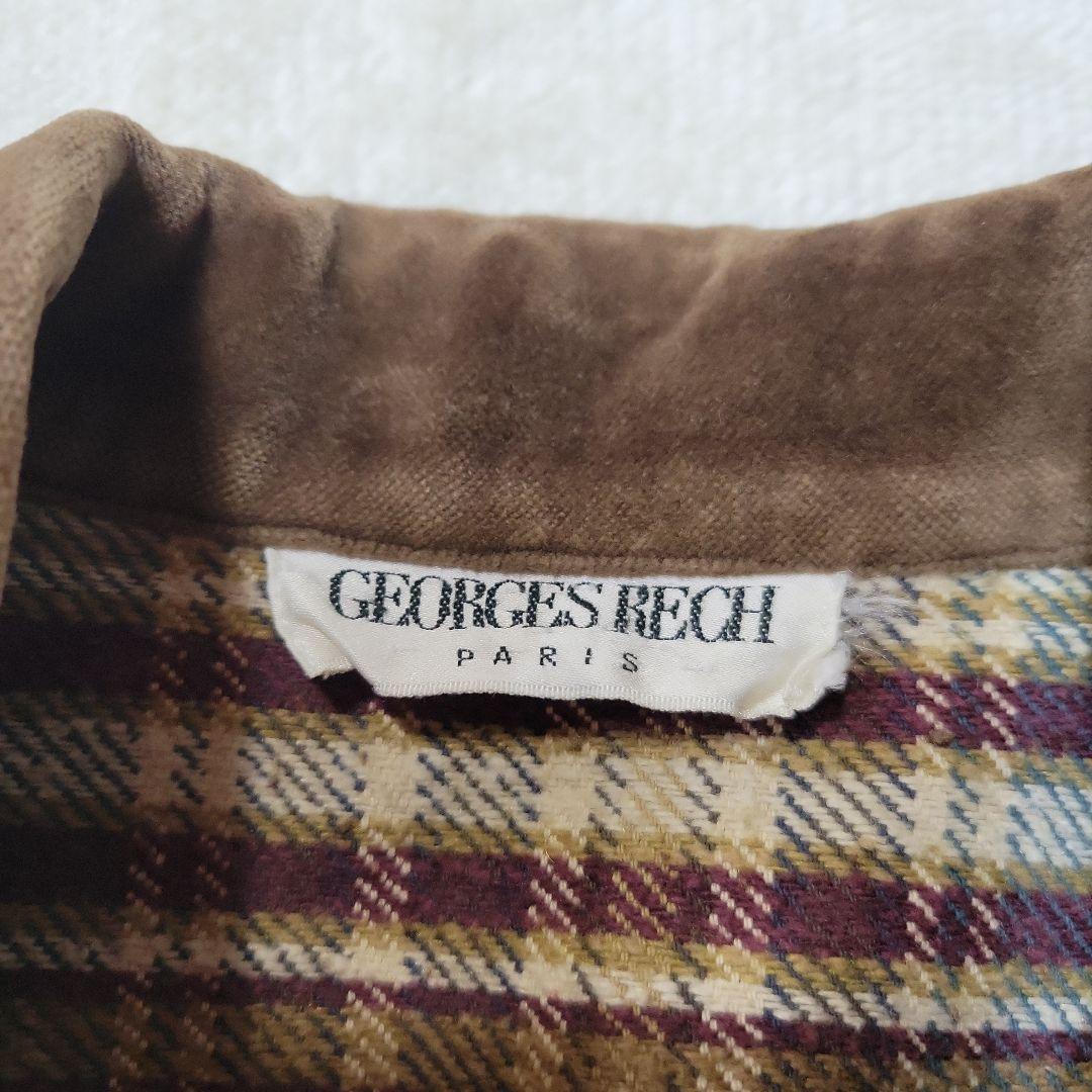 80s ES RECH レディース L相当 ネル×ベルベット