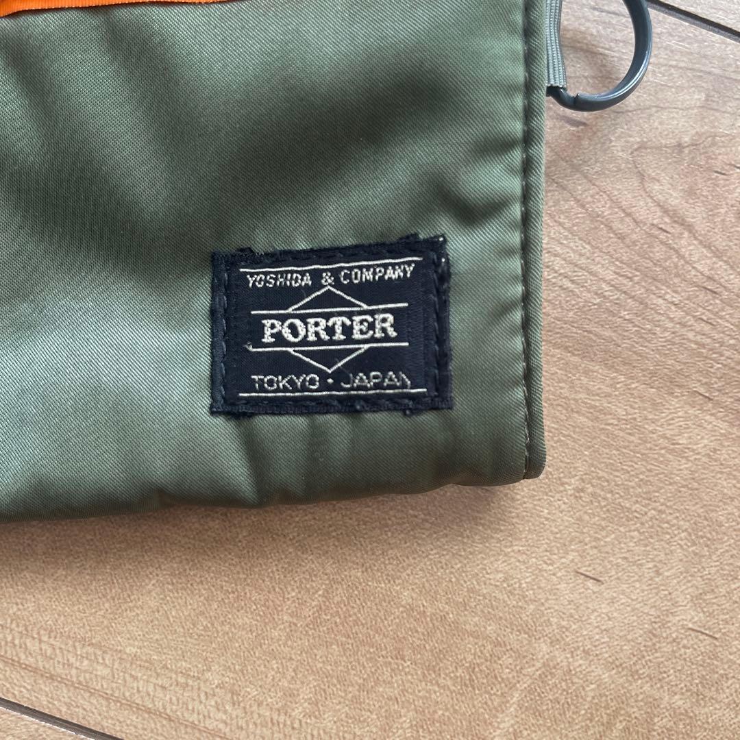 美品　 PORTER タンカー長財布 オリーブ