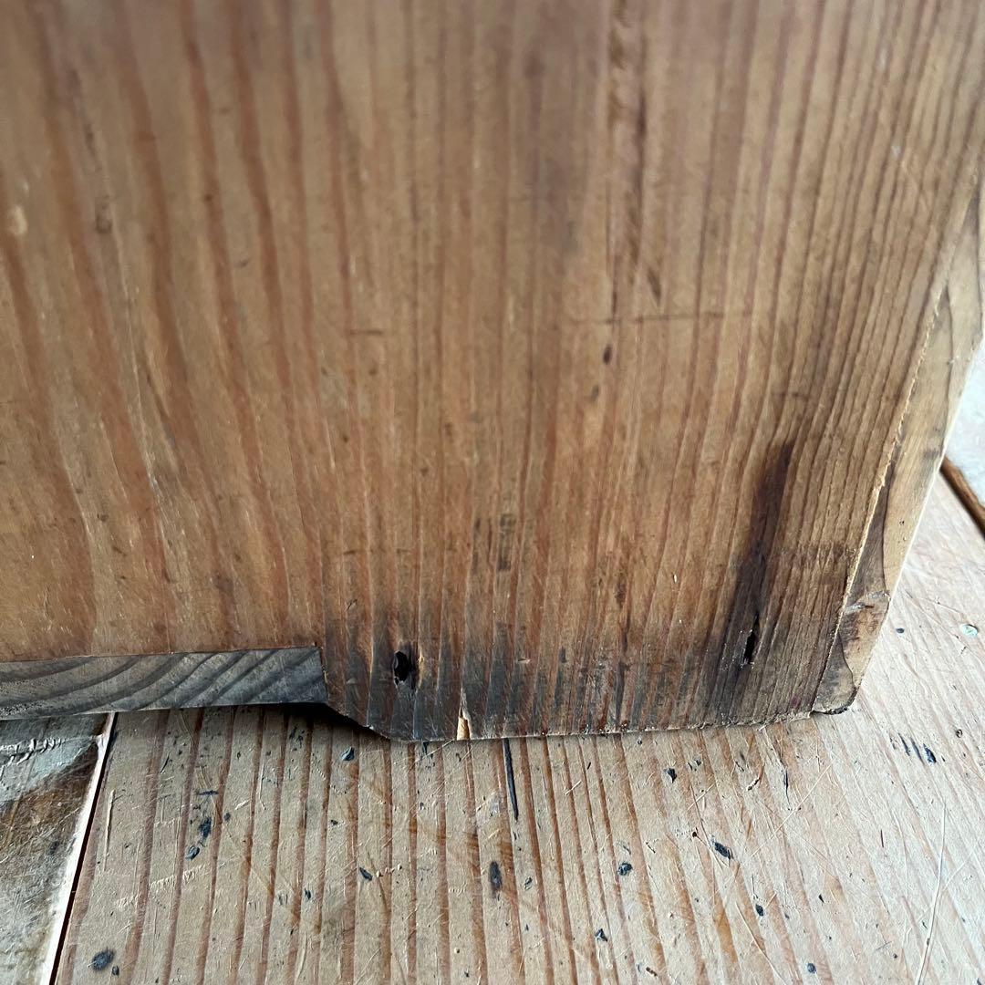 アンティーク 仕切り棚 チェスト 食器棚 書類棚 無垢材 無塗装 z842