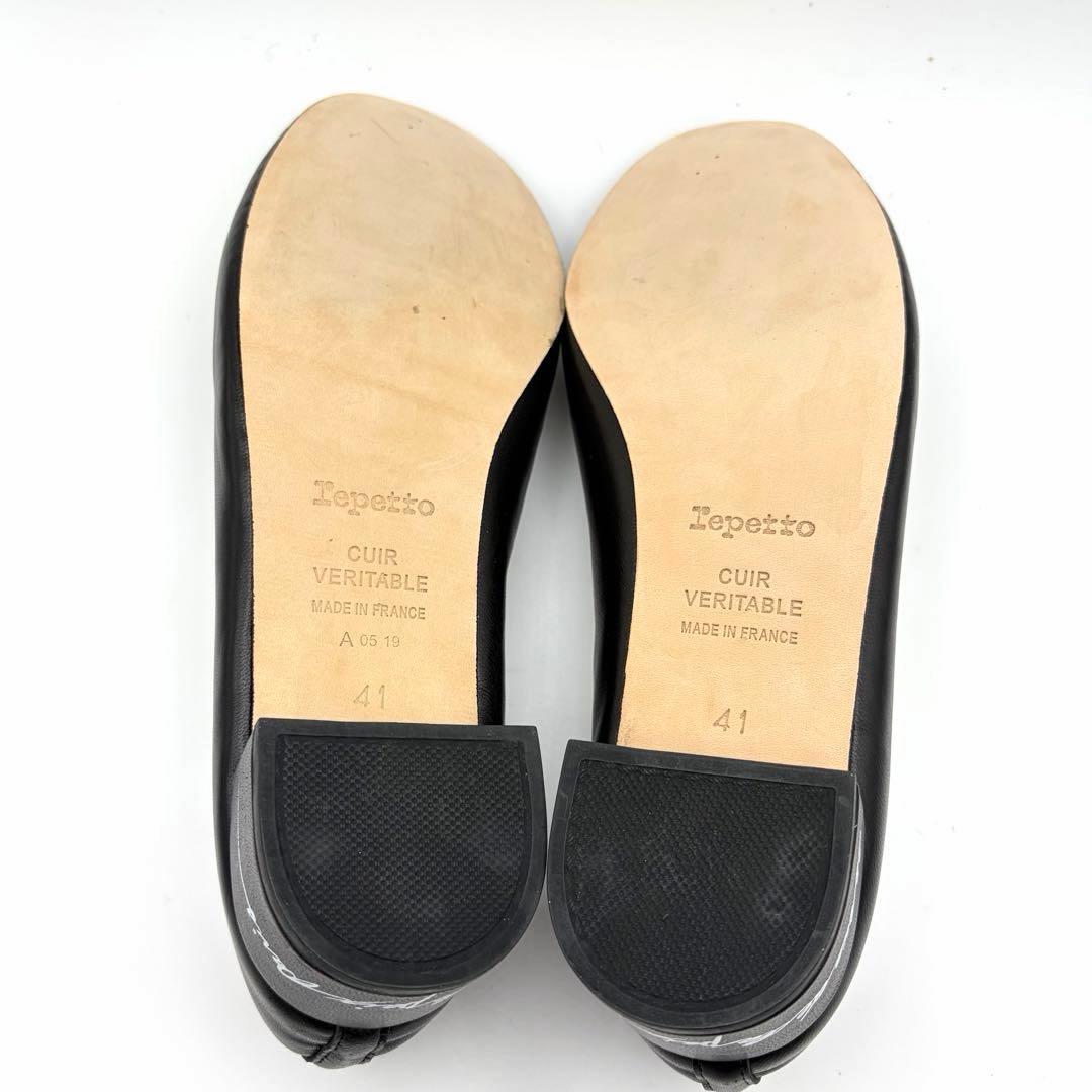 未使用級✨repetto バレエシューズ カミーユ ブラック レザー 26㎝