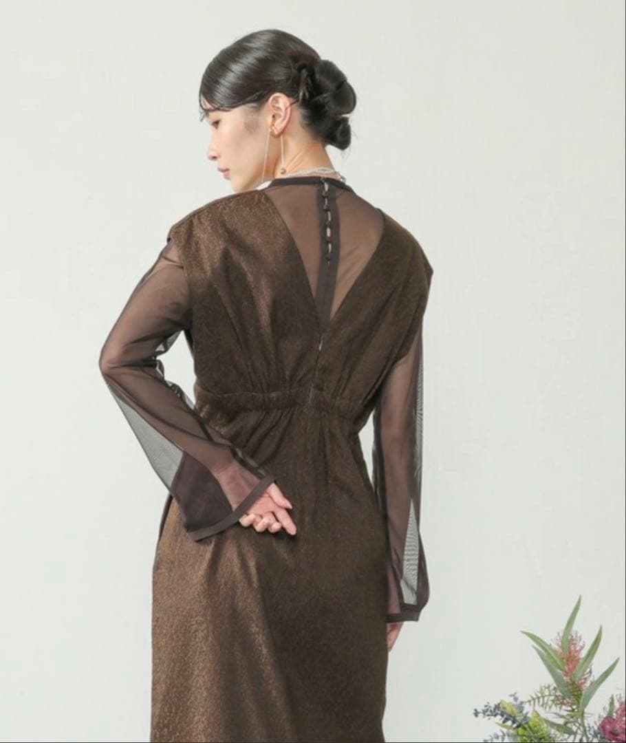 kana ドレス ジャガード ワンピース チュール トップス セット