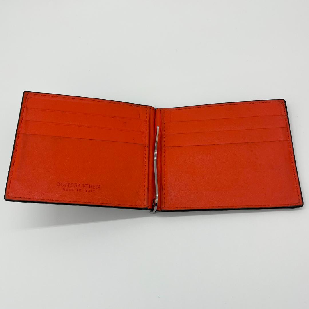 ボッテガヴェネタ　マネークリップ　イントレチャート　ブラック　箱保存袋