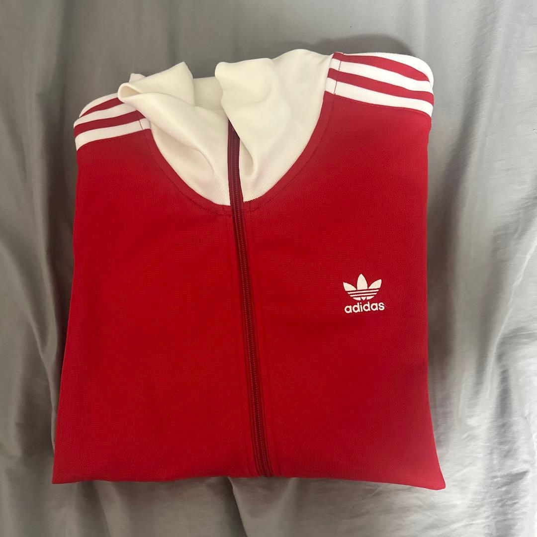 adidas ジャージ A/XL レッド/ホワイト