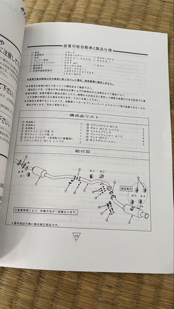 フジツボ オーソライズR (A-R) CR-Z ZF1 ZF2