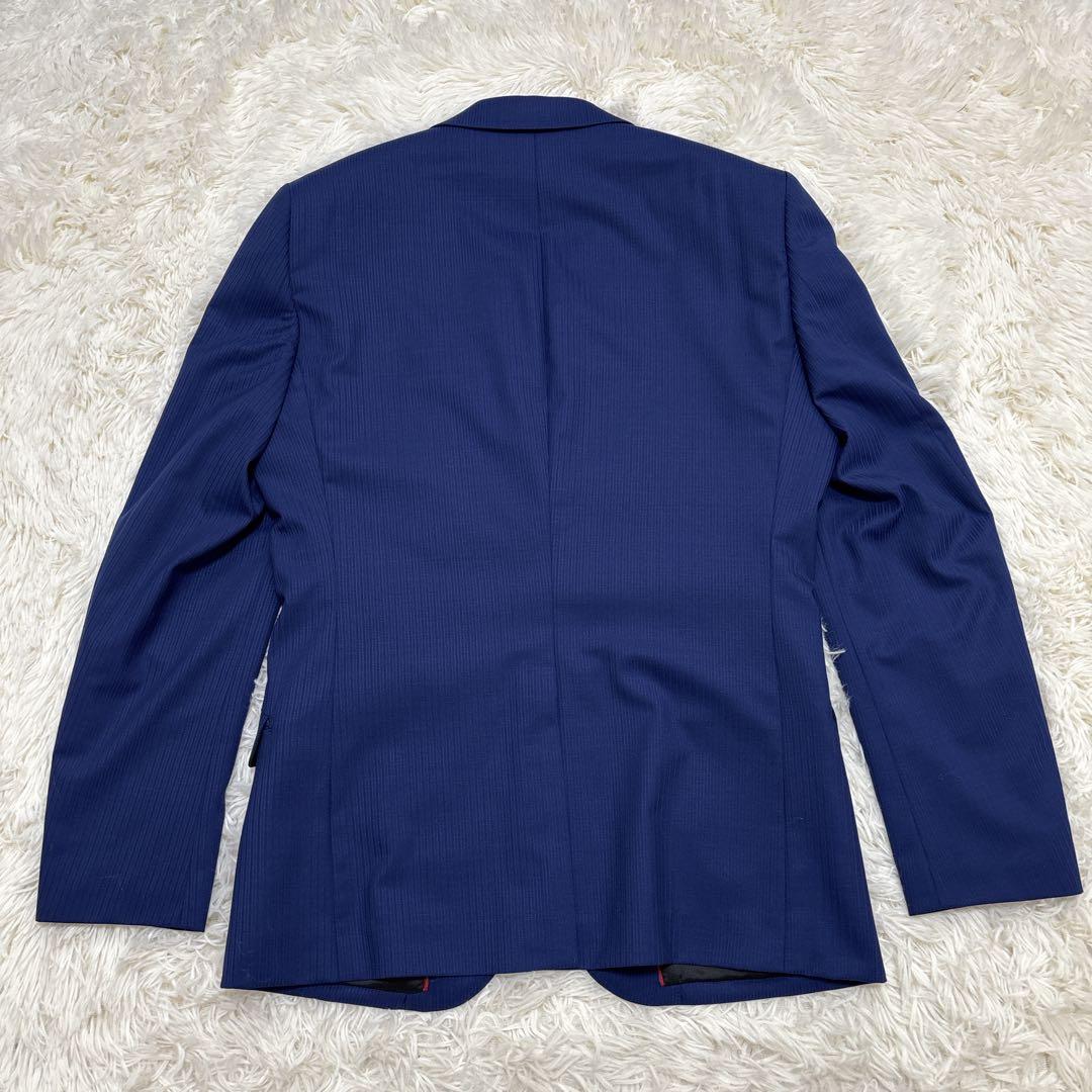 【未使用品】リスペクトネロ　セットアップ　スリーピース　ブルー　ストライプ　Y5