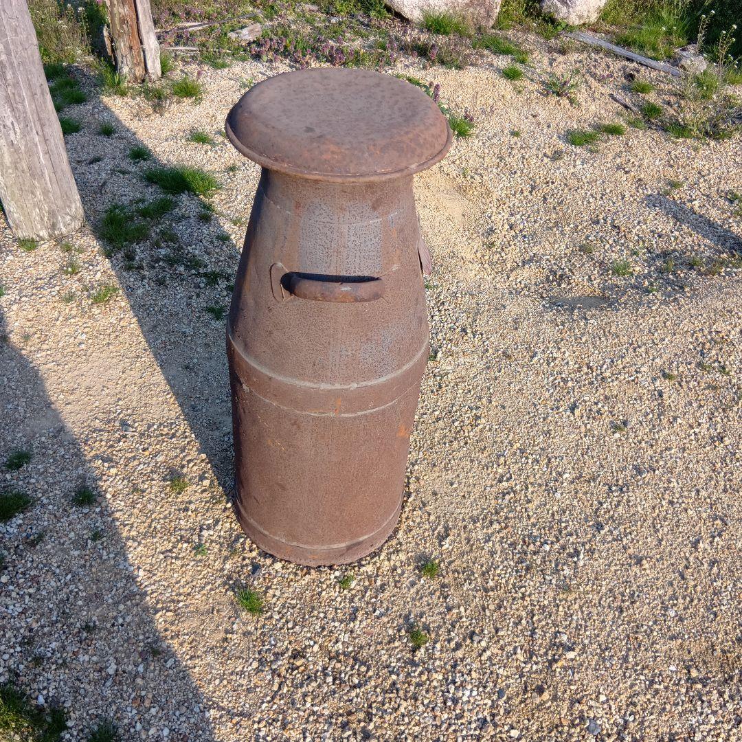 アンティークミルク缶　牛乳缶　ガーデニング雑貨　レトロミルク缶　牛乳缶