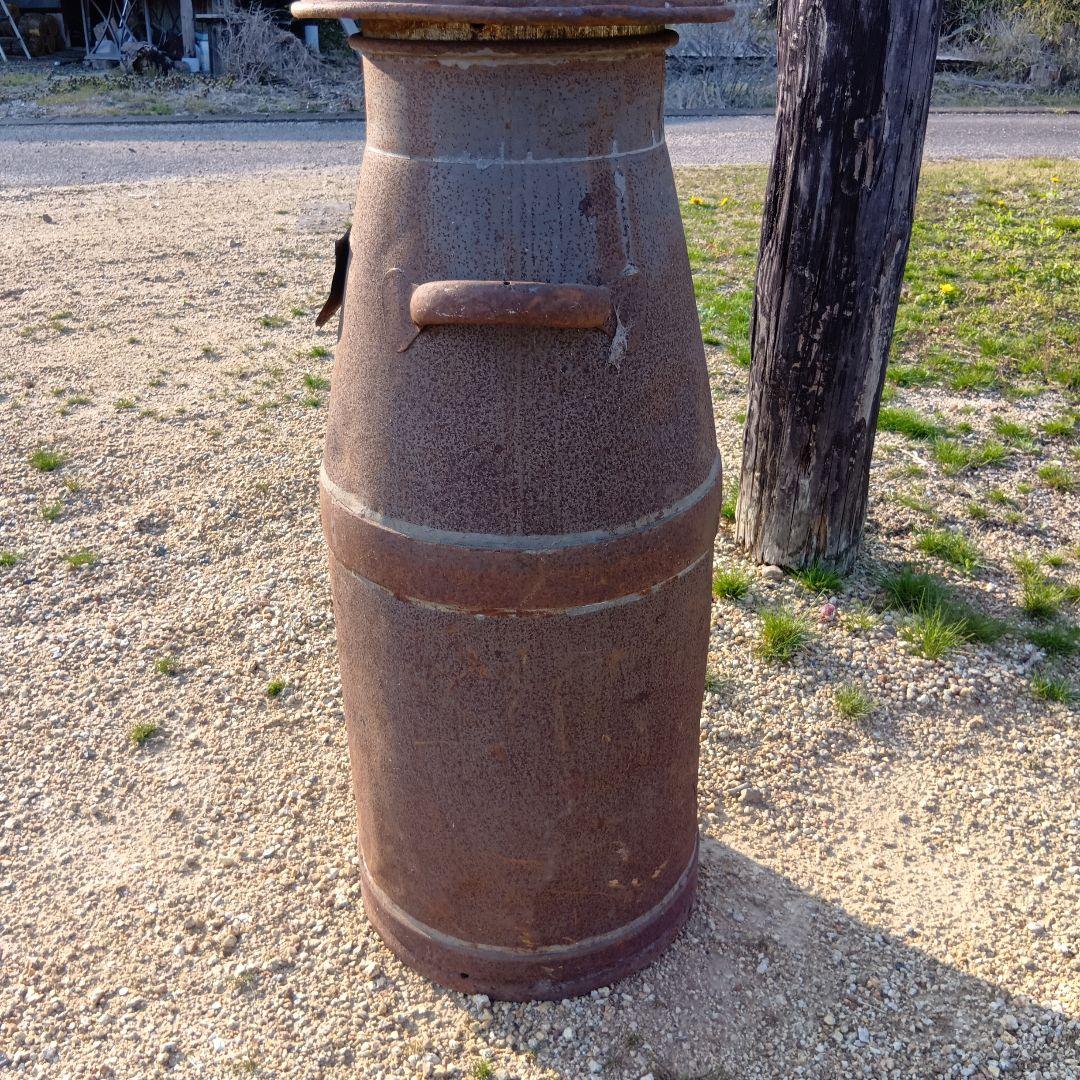 アンティークミルク缶　牛乳缶　ガーデニング雑貨　レトロミルク缶　牛乳缶