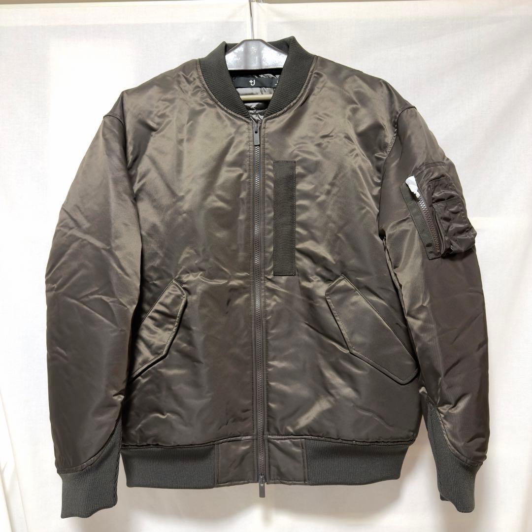 ハイブリッドダウンオーバーサイズMA-1 L グレー UNIQLO+j新品未使用