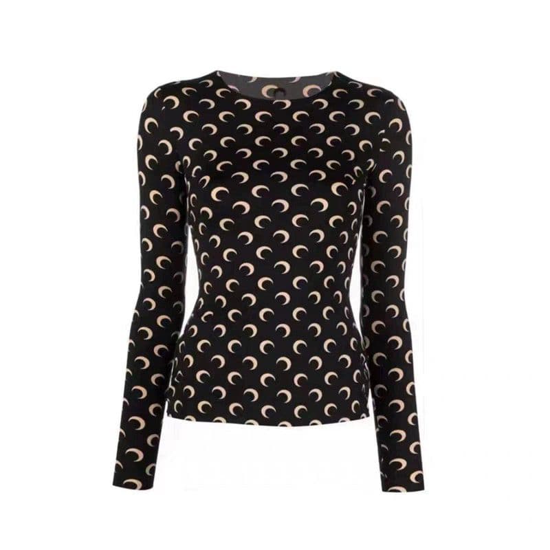 MARINE SERRE マリーンセル Tシャツ 長袖 ホワイトL