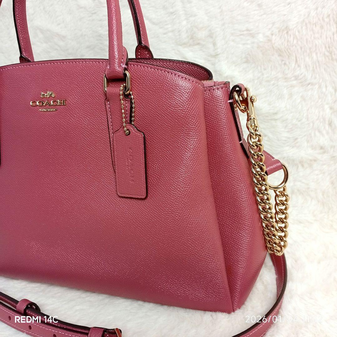 【COACH】F28976 SAGECARRYALL 2wayバックピンク極美品