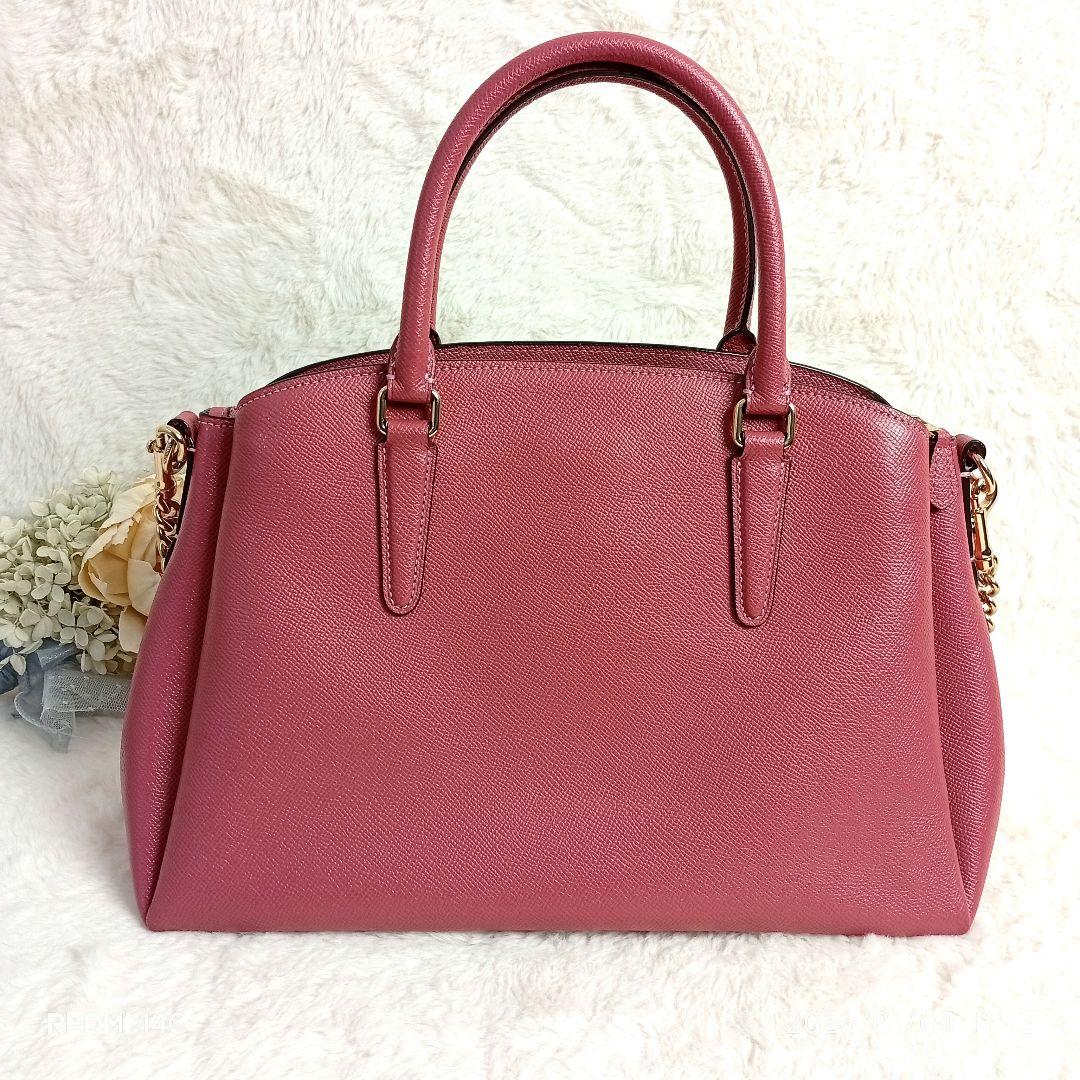 【COACH】F28976 SAGECARRYALL 2wayバックピンク極美品