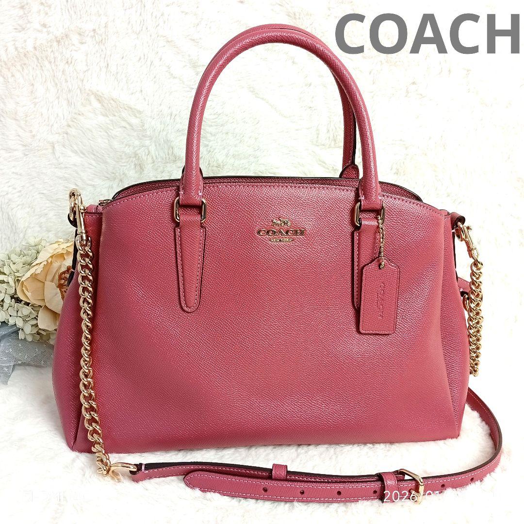 【COACH】F28976 SAGECARRYALL 2wayバックピンク極美品