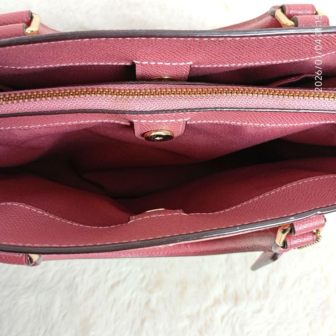 【COACH】F28976 SAGECARRYALL 2wayバックピンク極美品