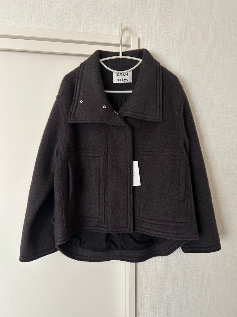 5nami 新品　CYAN TOKYO ウールシャギー ブルゾンジャケット