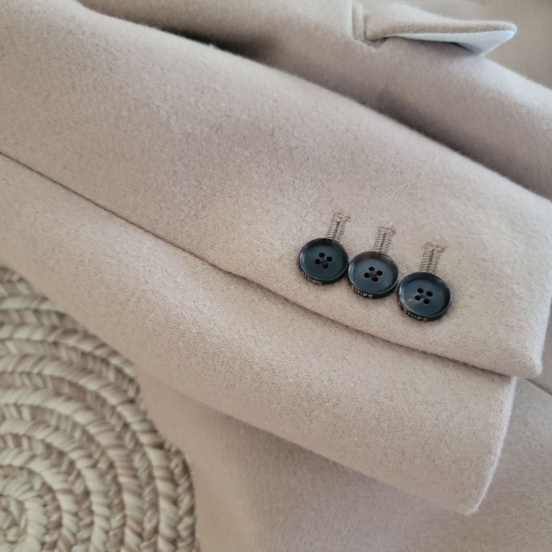 SHIPS　カシミヤ&ウール チェスターコート　ベージュ