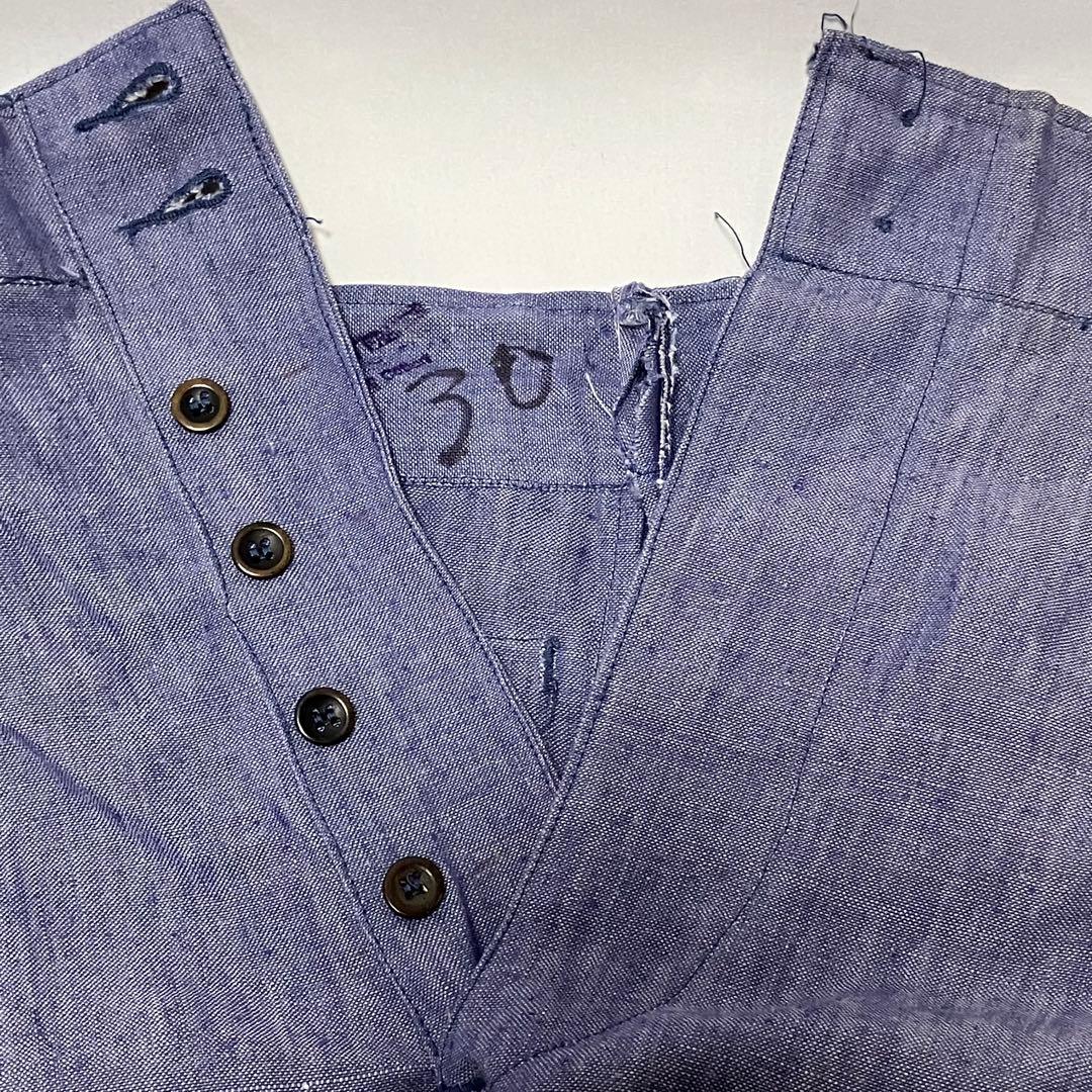 フランス軍 50's ラミーリネン　ショートパンツ　dead stock 実物