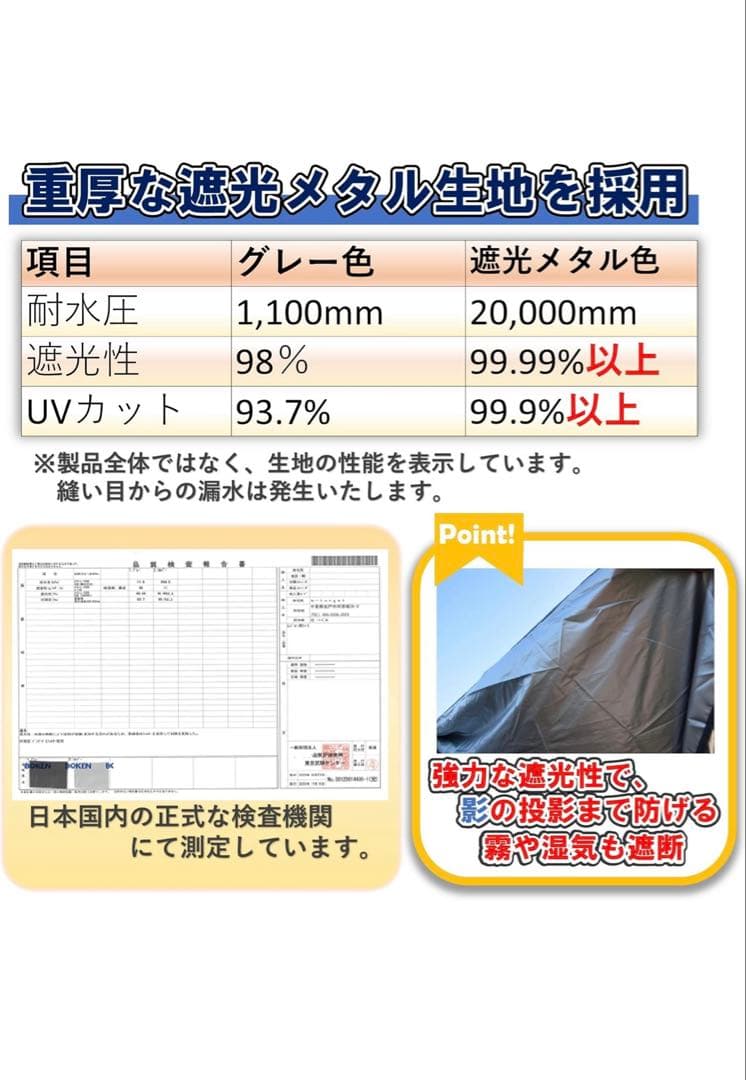 リアゲート　マルチタープ遮光型