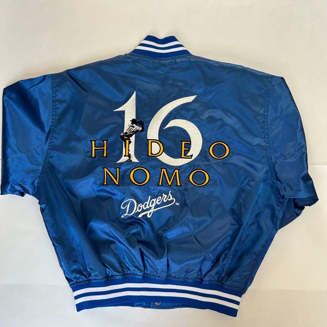 【未使用】刺繍ロゴスタジャン 90's ロサンゼルス ドジャース野茂 英雄