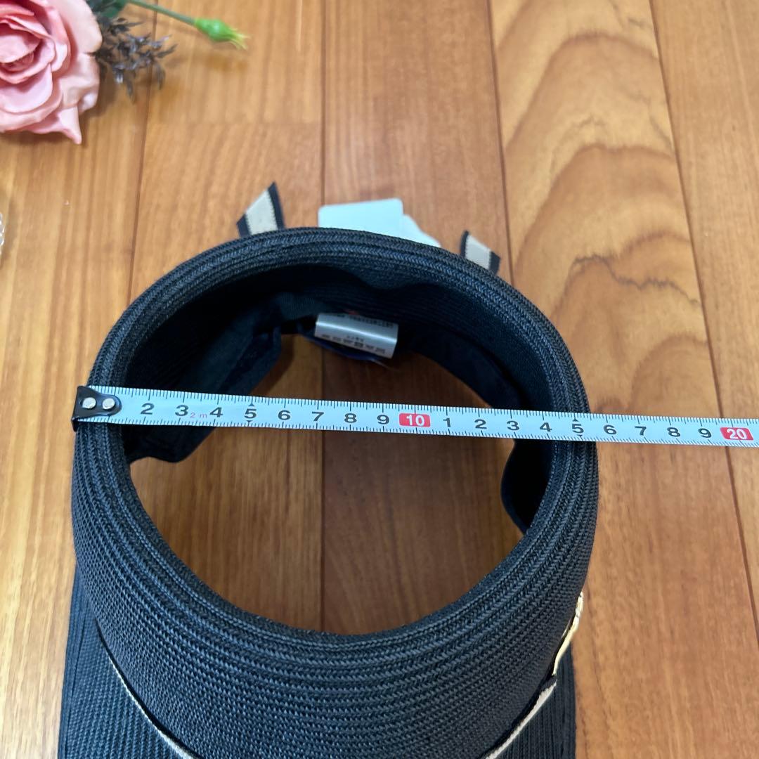 アシーナニューヨーク　ブラック麦わら帽子