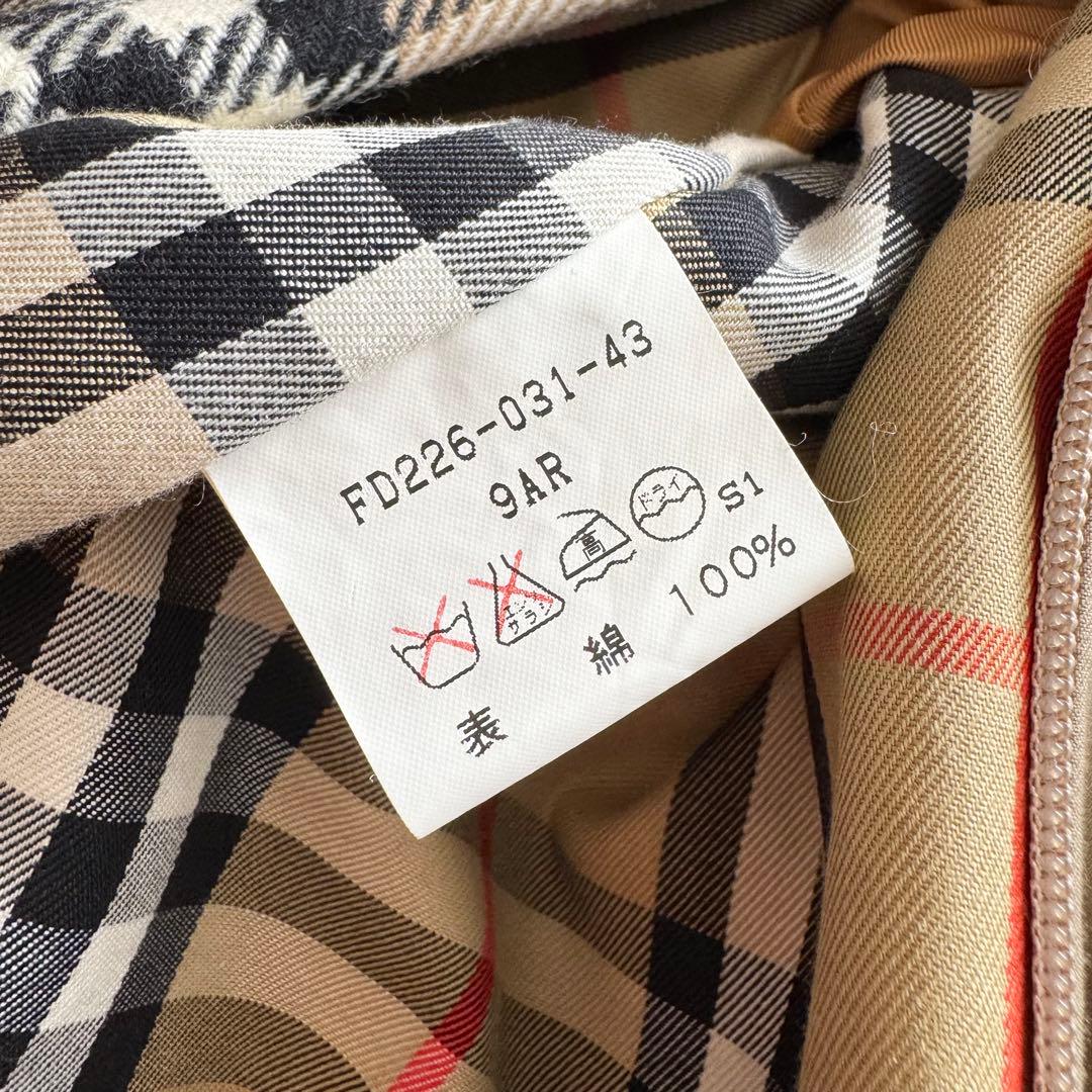 バーバリーロンドン　トレンチコート　ノバチェック　ライナー　ベージュ　9