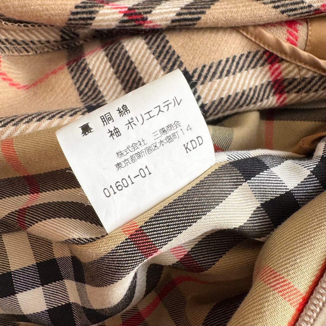 バーバリーロンドン　トレンチコート　ノバチェック　ライナー　ベージュ　9