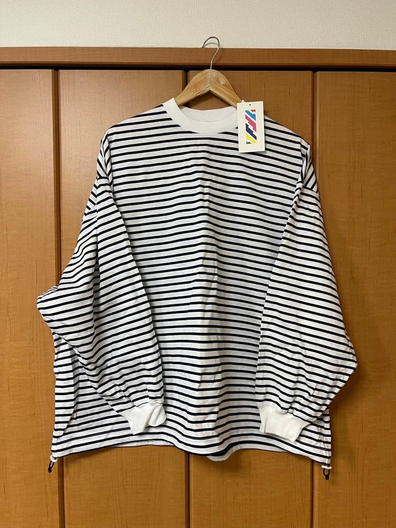 is-ness イズネス　バルーンロングスリーブTシャツ BALLON LONG