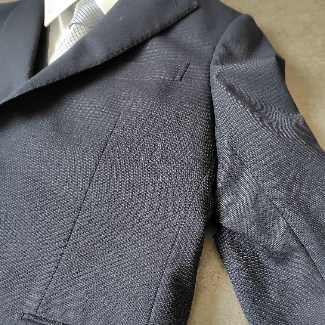 美品★BEAMS HEART メンズスーツ 3ピース 濃紺 段返り 44