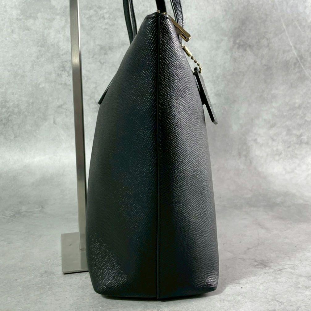 極美品 コーチ シティ トートバッグ ビジネスバッグ ジップ 本革 A4可 黒