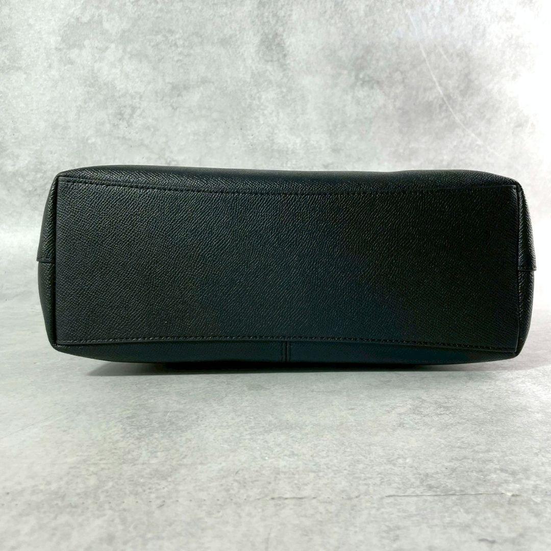 極美品 コーチ シティ トートバッグ ビジネスバッグ ジップ 本革 A4可 黒