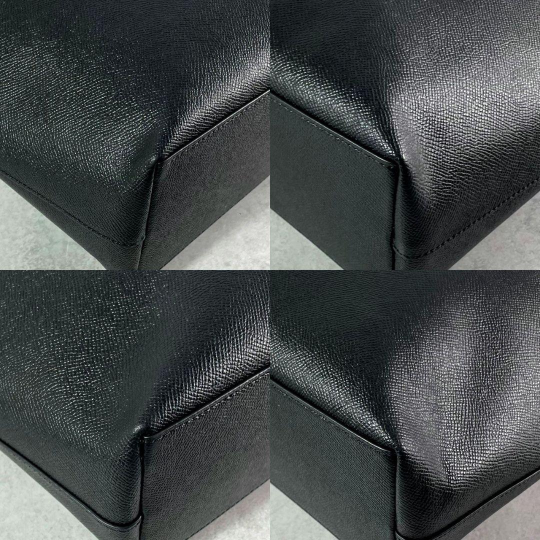 極美品 コーチ シティ トートバッグ ビジネスバッグ ジップ 本革 A4可 黒