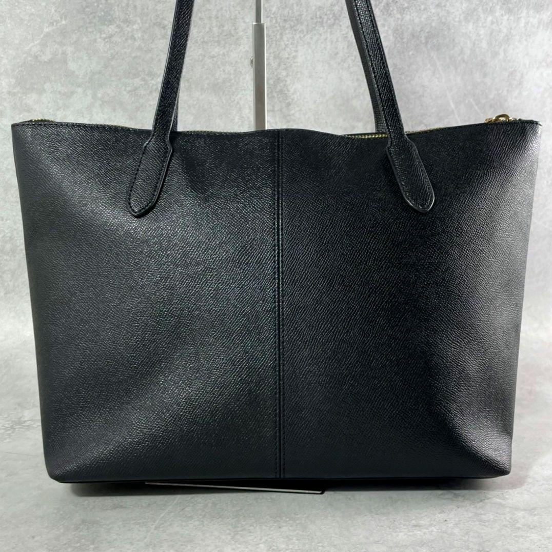 極美品 コーチ シティ トートバッグ ビジネスバッグ ジップ 本革 A4可 黒