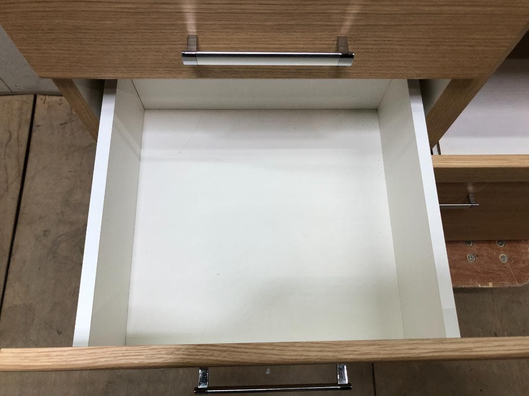 ニトリ 食器棚 RIPE-90KBS キッチン・レンジボード　250329-1