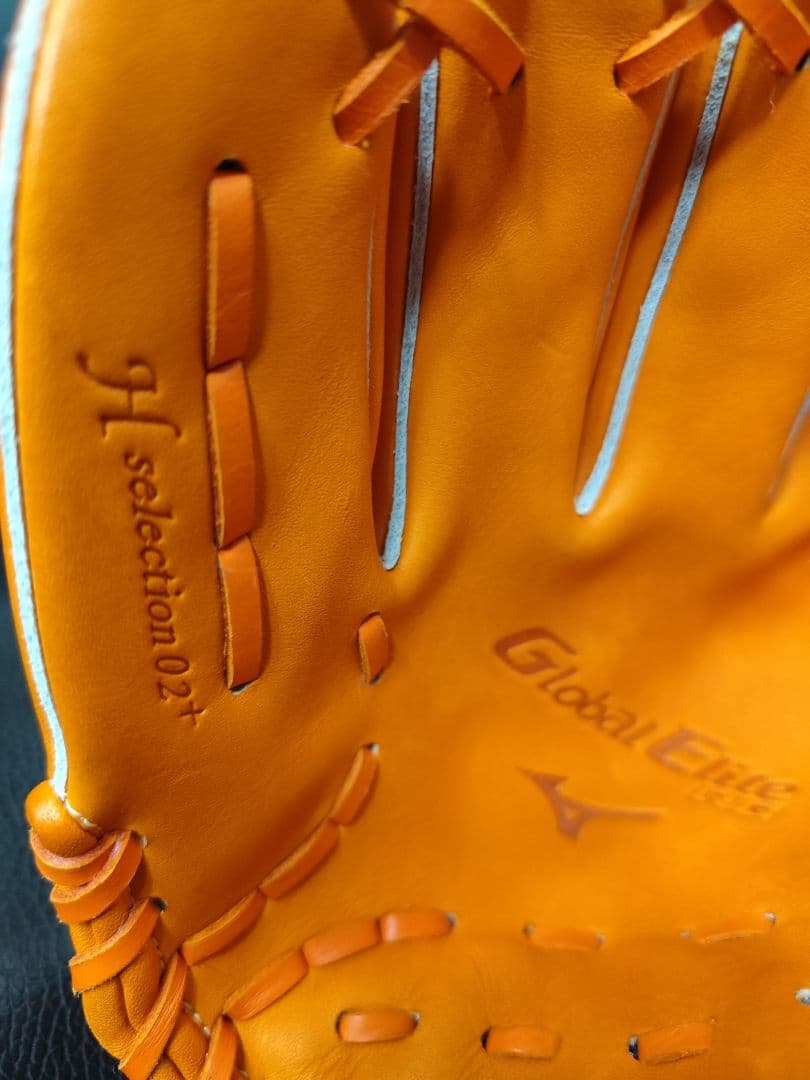 Mizuno GlobalEliteRG 少年軟式グローブ 左利き オレンジ