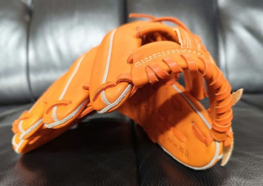 Mizuno GlobalEliteRG 少年軟式グローブ 左利き オレンジ